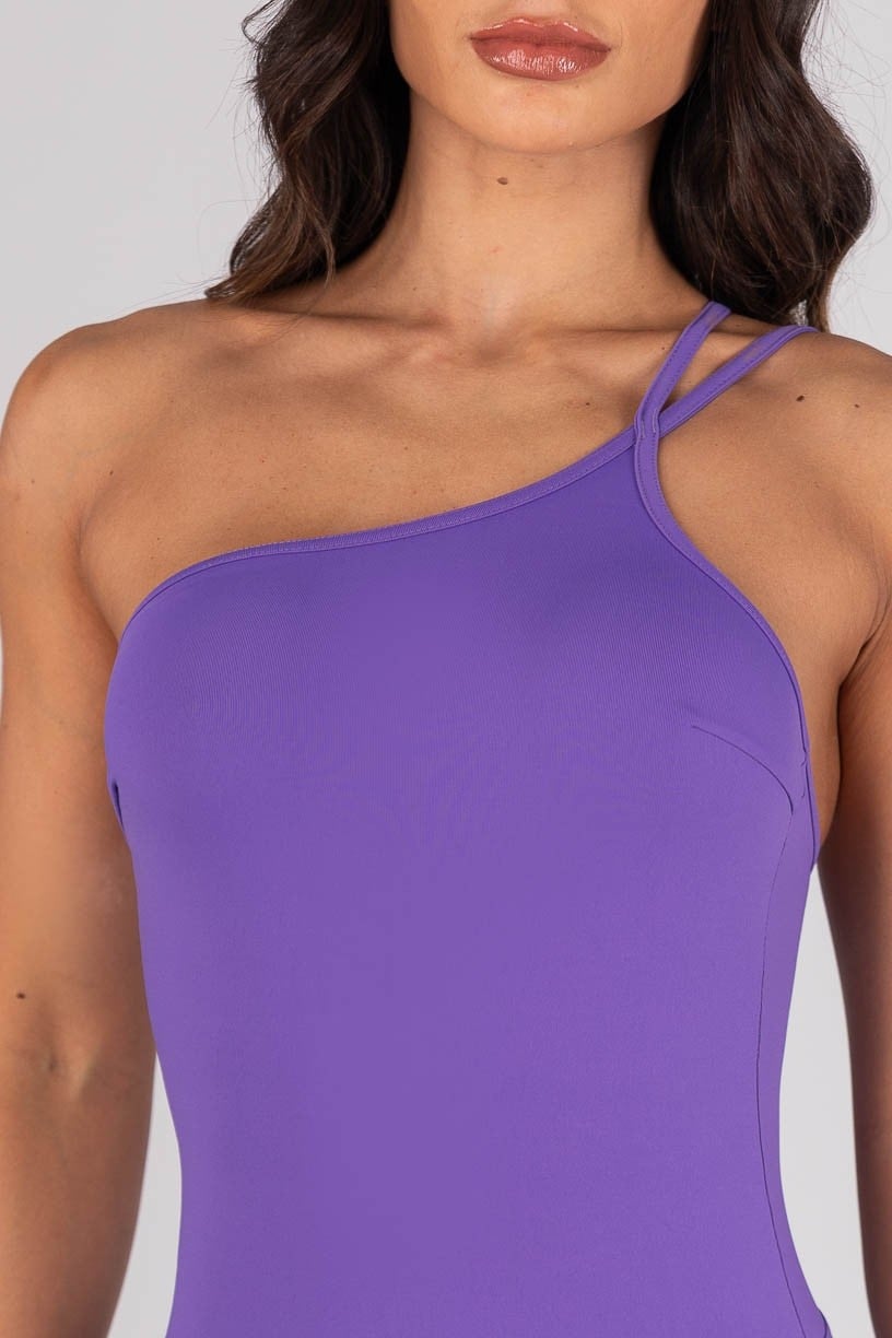 Macaquinho Assimétrico com Alças Duplas (Violeta) | Ref: K4575-A