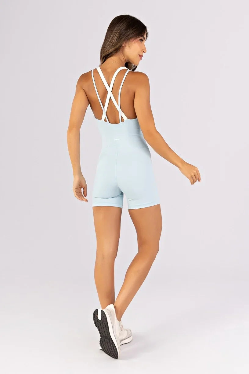 Macaquinho com Alças Duplas Diferenciadas (Glacial / Vanilla) | Ref: K4807-A