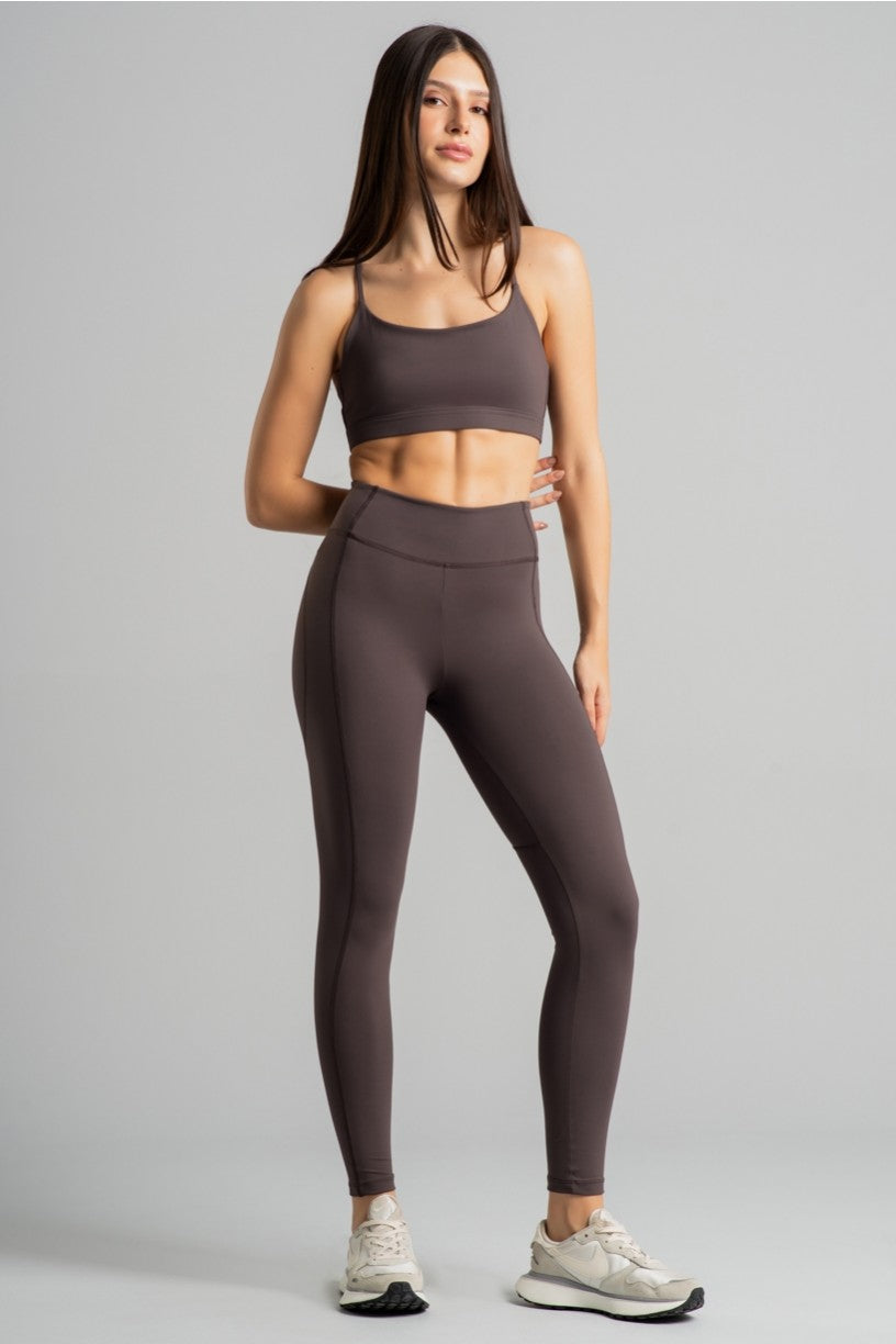 Calça Legging com Coberturas (Trufa) | Ref: K4387-E