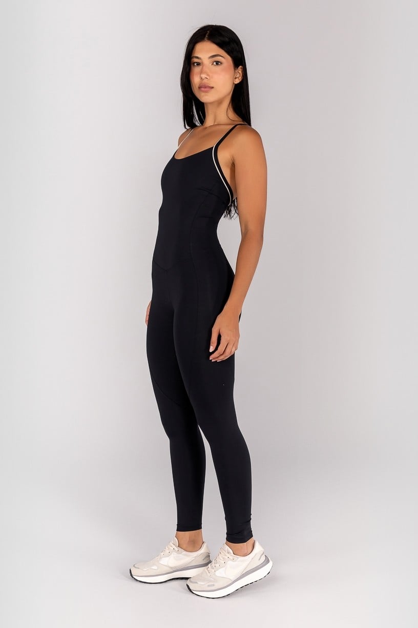 Macacão Padrão (Preto / Off-White) | Ref: K4698-C