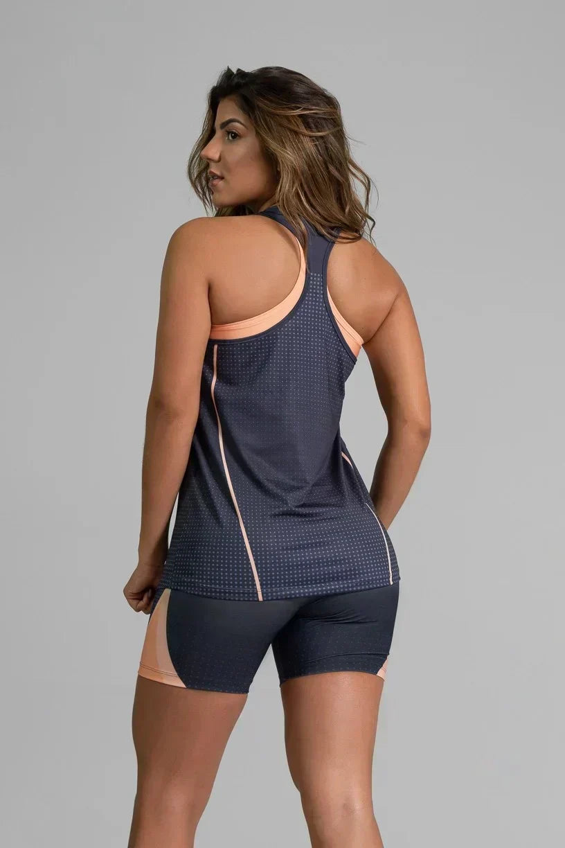 Regata Fitness Estampa Digital Coral Brand