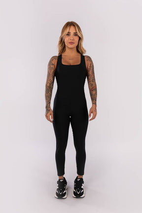 Macacão Com Alças Triplas Cruzadas (preto) | Ref: K3995-a