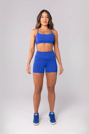 [CONJUNTO] Top + Short com Recortes no Quadril (Azul) | Ref: K4136-B