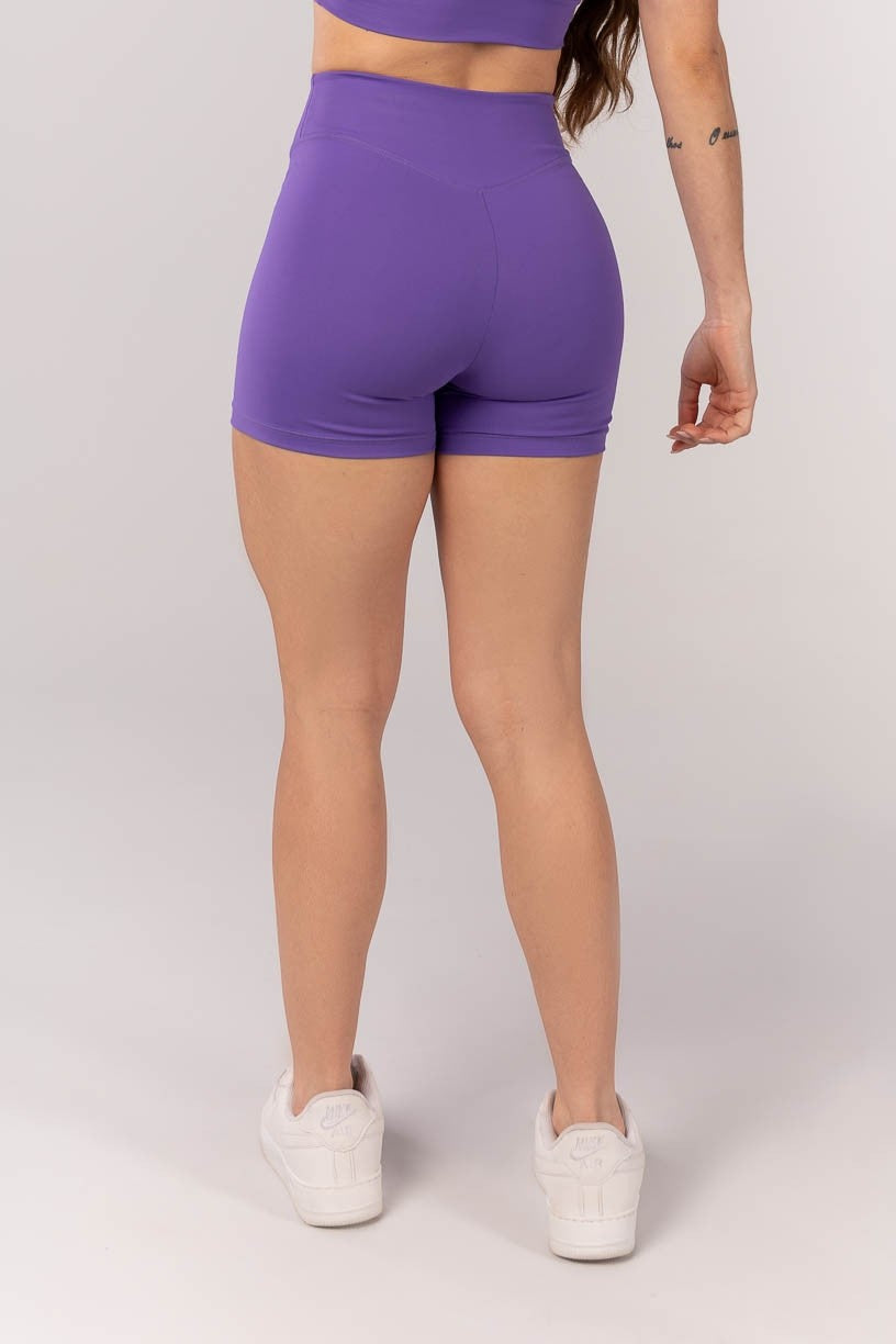[CONJUNTO] - Top + Short com Cós Arredondado (Violeta) | Ref: K4231-A
