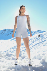 Macaquinho Alças Reguláveis e Tiras Costas (Gelo) | Ref: K4272-C