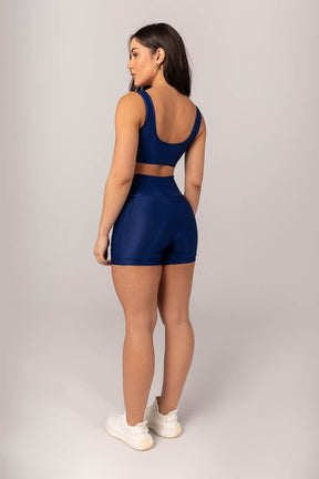 [CONJUNTO] Top + Short com Bolsos Laterais (Azul) | Ref: K4307-A 1 Come