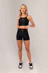 [CONJUNTO] - Top + Short Básico com Emborrachado (Preto) | Ref: K4310-A A