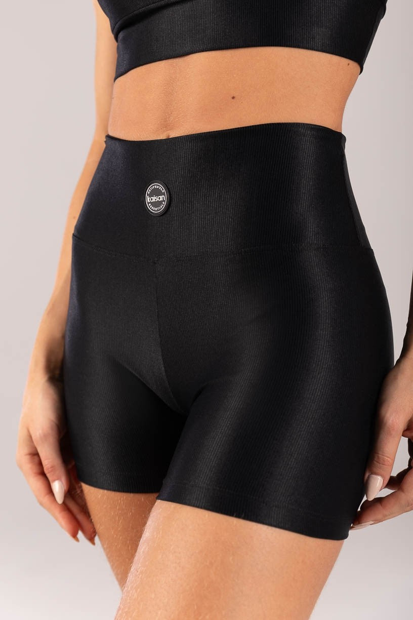 [CONJUNTO] - Top + Short Básico com Emborrachado (Preto) | Ref: K4310-A A