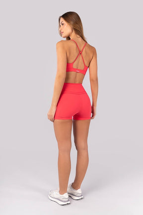 [CONJUNTO] Top + Short com Coberturas (Rosa Pink) | Ref: K4388-A