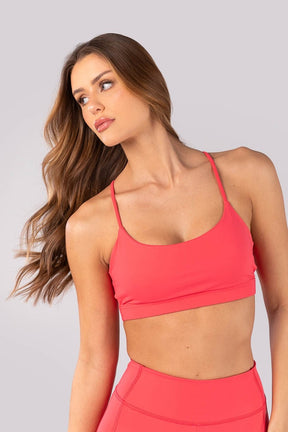 [CONJUNTO] Calça Legging + Top com Alças Ajustáveis nas Costas (Rosa Pink) | Ref: K4386-A