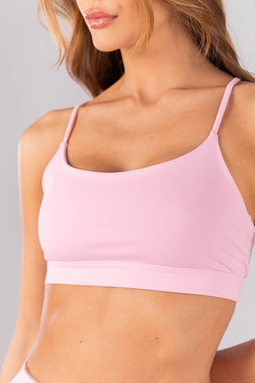 [CONJUNTO] Top + Short com Coberturas (Rosa Claro) | Ref: K4388-B