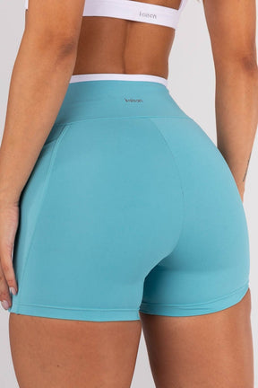 [CONJUNTO]  Short + Top com Alças Largas Cruzadas (Branco) | Ref: K4566-B