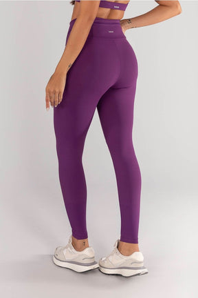 [CONJUNTO] - Top + Calça Legging Sem Gancho e Cobertura e Bolso no Cós (ametista) | Ref: K4628-b