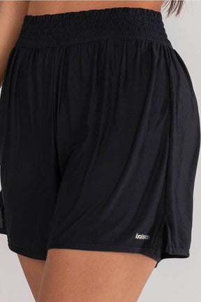 [CONJUNTO] - Short + Top Alças Com Recorte Em Tule (preto) | Ref: K4638-a