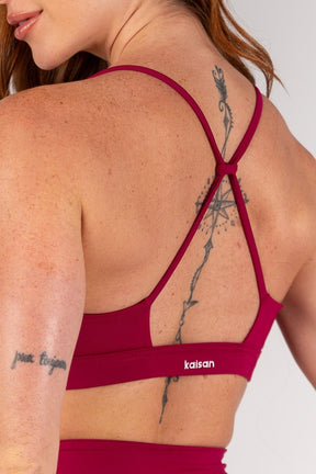 [CONJUNTO] Short + Top com Alças Ajustáveis nas Costas (Açaí) | Ref: K4386-C