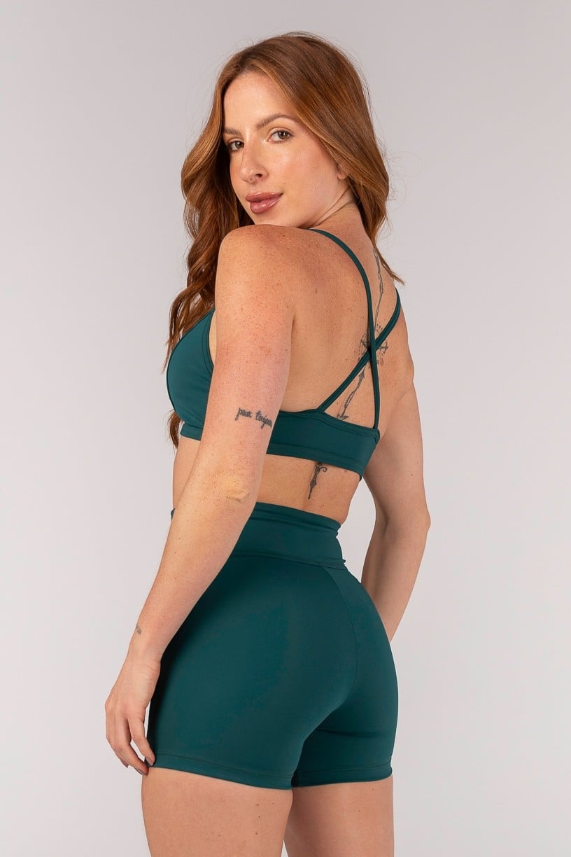 [CONJUNTO] Short + Top com Alças e Detalhe Em Chapado (Imperial) | Ref: K4649-A