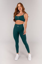 [CONJUNTO] Top + Calça Legging sem Gancho e Detalhes Em Chapado (Imperial) | Ref: K4650-A