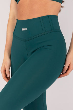 [CONJUNTO] Top + Calça Legging sem Gancho e Detalhes Em Chapado (Imperial) | Ref: K4650-A