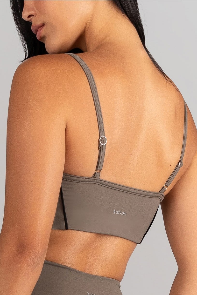 [CONJUNTO] Short + Top com Vivo e Viés Contrastante (Oliva / Preto) | Ref: K4682-B