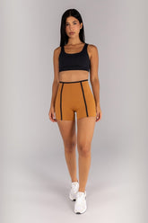 [CONJUNTO] Short + Top com Alças Largas e Costas Abertas (Preto) | Ref: K4696-A