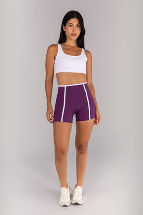 [CONJUNTO] Short + Top com Alças Largas e Costas Abertas (Branco) | Ref: K4696-B