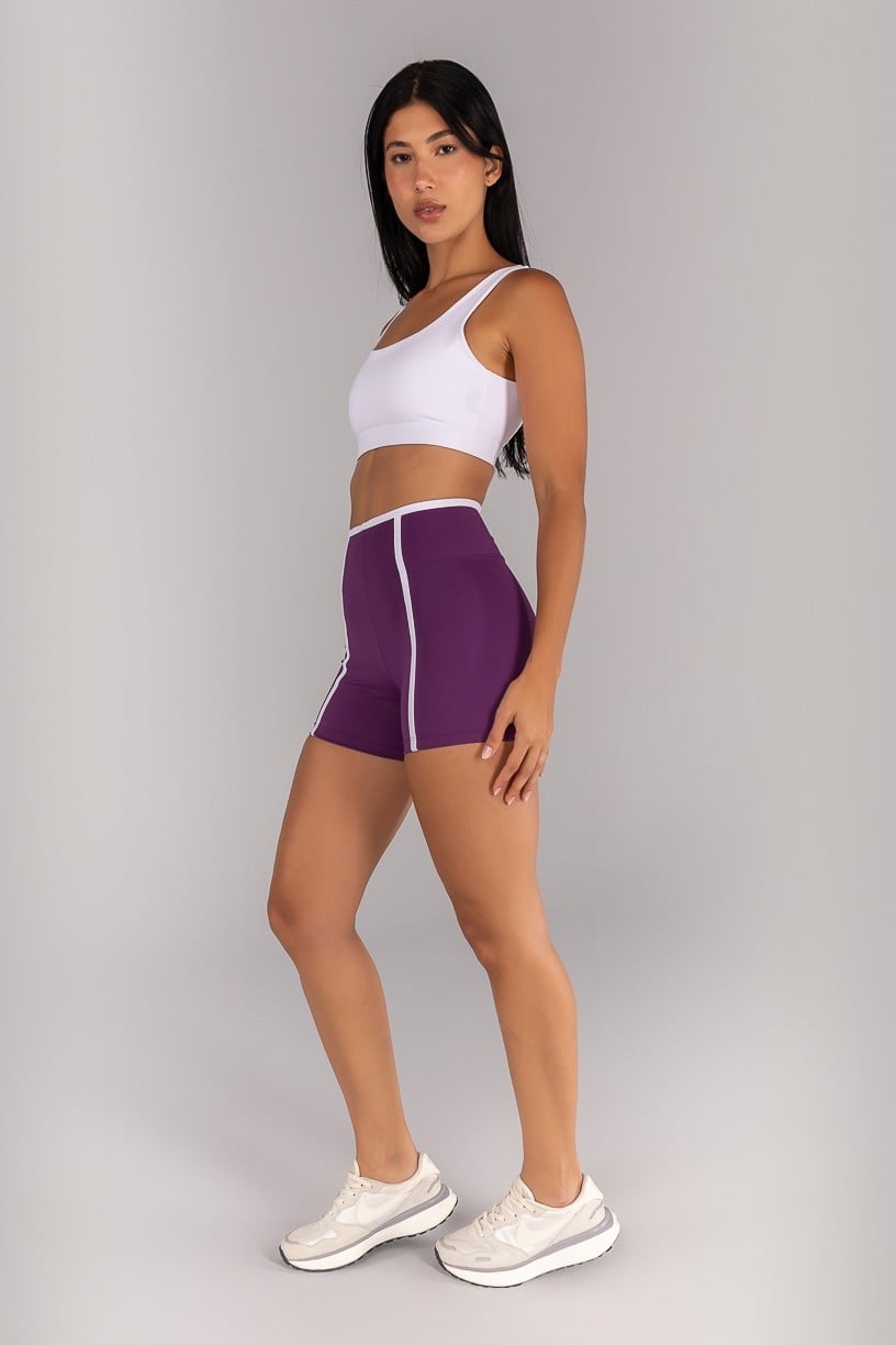 [CONJUNTO] Short + Top com Alças Largas e Costas Abertas (Branco) | Ref: K4696-B