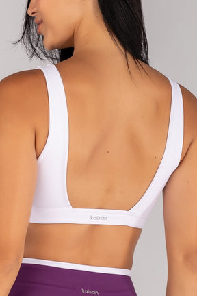 [CONJUNTO] Short + Top com Alças Largas e Costas Abertas (Branco) | Ref: K4696-B