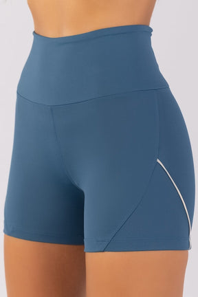 [CONJUNTO]  Top + Short com Bolso no Cós e Vivos (Alquimia / Off-White) | Ref: K4795-B