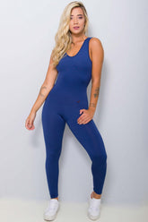 Macacão Fitness Carol Cores Lisas (azul Marinho) | Ref: Ks-f28-003