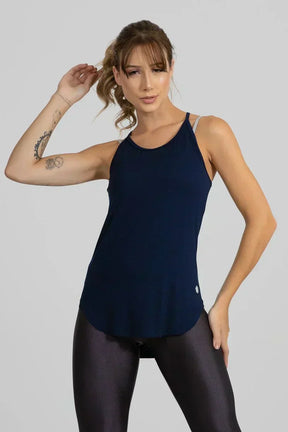 REGATA VISCOLYCRA ABAULADA (AZUL MARINHO)