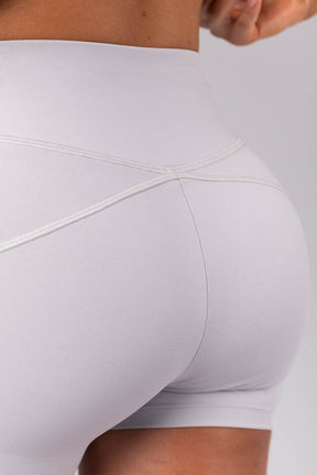 [CONJUNTO] - Short + Top com Drapeado nas Costas (Cinza Claro) | Ref: K4134-C