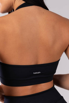 [CONJUNTO] - Top + Short Saia com Cós Transpassado (Preto) | Ref: K4066-A